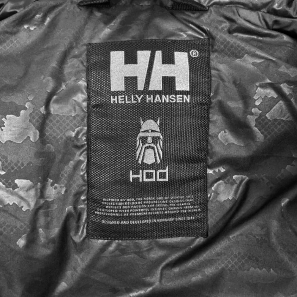 NEW $1000 Helly Hansen HOD Axamer Puffer Jacket & Vest! Camo Waterproof 600 Fill